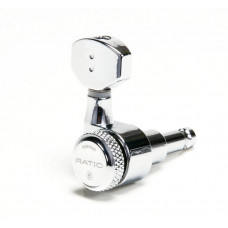 PRL-9721-C0 Ratio Locking Колки для гитары 6л, локовые, хром, GraphTech PRL-9721-C0 Ratio Locking Колки для гитары 6л, локовые, хром, GraphTech