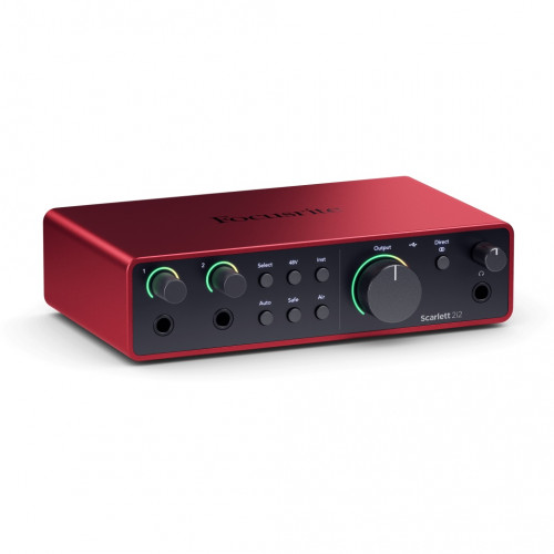 Scarlett-2i2-4th-gen Аудио интерфейс USB, 2 входа-2 выхода, Focusrite