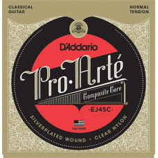 EJ45C COMPOSITE PRO ARTE Струны для классической гитары нейлоновые/композитные Normal D`Addario EJ45C COMPOSITE PRO ARTE Струны для классической гитары нейлоновые/композитные Normal D`Addario