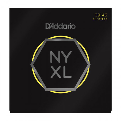 NYXL0946 NYXL Комплект струн для электрогитары, никелированные, Regular Light, 09-46, D'Addario