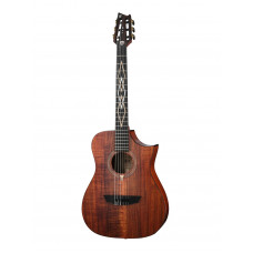 LUXE-NYLON-WCASE-BR Frank Gambale Luxe Series Классическая гитара со звукоснимателем, с чехлом, Cort LUXE-NYLON-WCASE-BR Frank Gambale Luxe Series Классическая гитара со звукоснимателем, с чехлом, Cort