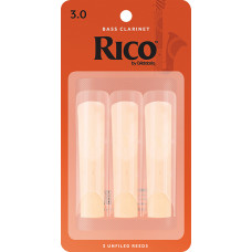 REA0330 Rico Трости для кларнета бас, размер 3.0, 3шт, Rico REA0330 Rico Трости для кларнета бас, размер 3.0, 3шт, Rico