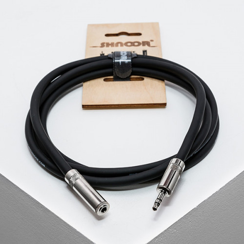 MJEXT-S-2m Удлинитель для наушников 3,5мм male - 3,5мм female (стерео), 2м, SHNOOR