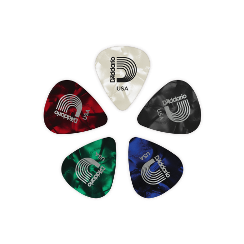 1CAPX-25 Classic Pearl Медиаторы 25шт, 3 толщины, целлулоид, Planet Waves