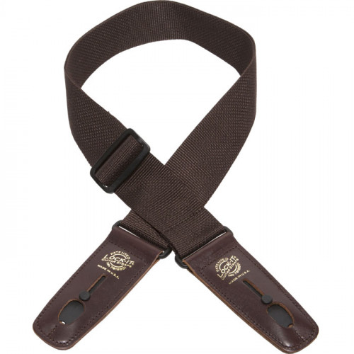 LIS-006-P2-BRN/BRN Poly Pro Series Ремень для гитары с блокировкой, Lock-It Straps, D'Andrea LIS-006-P2-BRN/BRN Poly Pro Series Ремень для гитары с блокировкой, Lock-It Straps, D'Andrea
