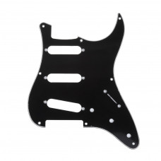 MX1405BK Защитная накладка гитары Fender Stratocaster Japan, 3 слоя, черная, Musiclily MX1405BK Защитная накладка гитары Fender Stratocaster Japan, 3 слоя, черная, Musiclily