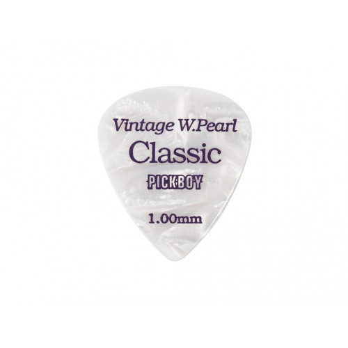 GP-14/100 Celluloid Vintage Classic White Pearl Медиаторы 50шт, толщина 1.0мм, Pickboy