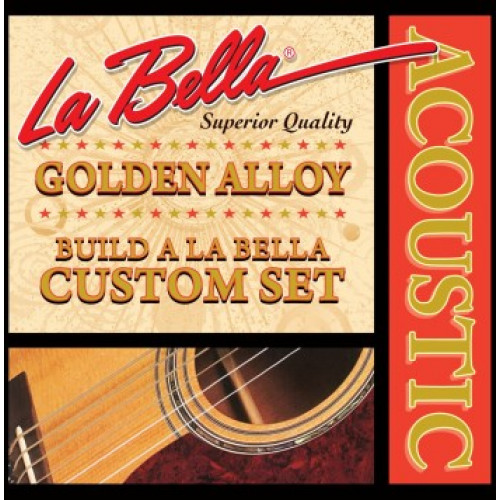 GW046 Golden Alloy Отдельная струна для акустической гитары, 046, бронза, La Bella