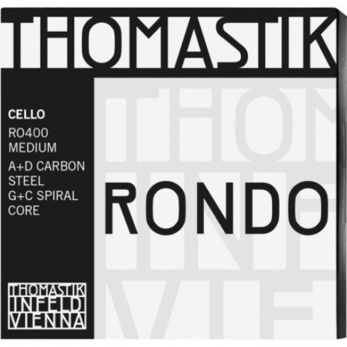 RO400 Rondo Комплект струн для виолончели размером 4/4, среднее натяжение, Thomastik