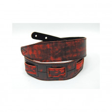 FL600227L21L Leather 21 Ремень для гитары, кожаный, огонь, Fidel FL600227L21L Leather 21 Ремень для гитары, кожаный, огонь, Fidel