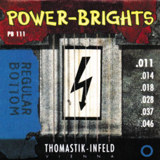 PB111 Power-Brights Regular Bottom Комплект струн для электрогитары, 11-46, Thomastik PB111 Power-Brights Regular Bottom Комплект струн для электрогитары, 11-46, Thomastik