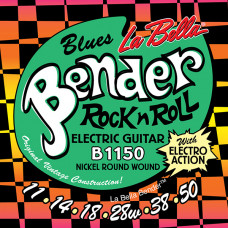 B1150 The Bender Blues Комплект струн для электрогитары, никелированные, 11-50, La Bella B1150 The Bender Blues Комплект струн для электрогитары, никелированные, 11-50, La Bella