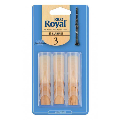 RCB0330 Rico Royal Трости для кларнета Вb, размер 3.0, 3шт, Rico