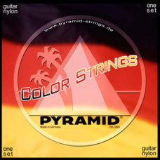C341200 Color Комплект струн для классической гитары, цветные, медь, Pyramid