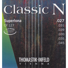 CF127 Classic N Комплект струн для акустической гитары, нейлон/хромированная сталь 027-045 Thomastik CF127 Classic N Комплект струн для акустической гитары, нейлон/хромированная сталь 027-045 Thomastik