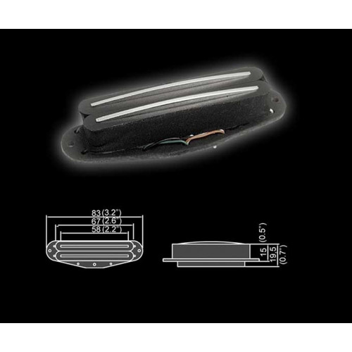 BHS-95ANeck-BK Звукосниматель магнитный, сингл, нековый, черный, Belcat