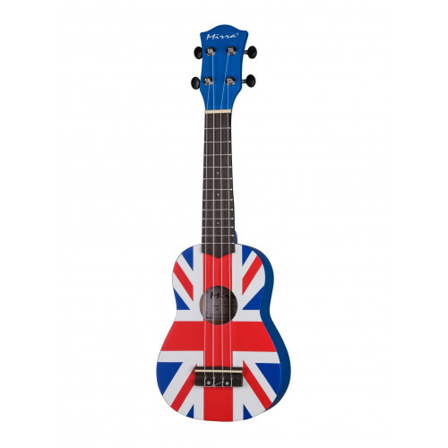 UK-300-21-YG Укулеле сопрано, с рисунком Union Jack, Mirra