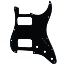 MX2248BK Защитная накладка электрогитары Fender Stratocaster HH, 3 слоя, черная, Musiclily MX2248BK Защитная накладка электрогитары Fender Stratocaster HH, 3 слоя, черная, Musiclily