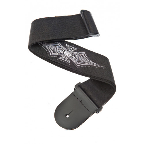 64P02 Patch Strap Ремень для гитары текстильный, рисунок "Iron Cross" Planet Waves