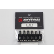 S188-B Комплект седел для бриджа, сталь, черные, Gotoh S188-B Комплект седел для бриджа, сталь, черные, Gotoh