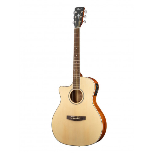 GA-MEDX-LH-OP Grand Regal Series Электро-акустическая гитара, с вырезом,леворукая, натуральный, Cort GA-MEDX-LH-OP Grand Regal Series Электро-акустическая гитара, с вырезом,леворукая, натуральный, Cort
