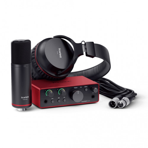 Scarlett-Solo-Studio-4th Комплект Аудио интерфейс USB, микрофон, наушники, Focusrite
