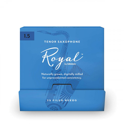 RKB0115-B25 Rico Royal Трости для саксофона тенор, размер 1.5, 25шт в индивидуальной упаковке, Rico