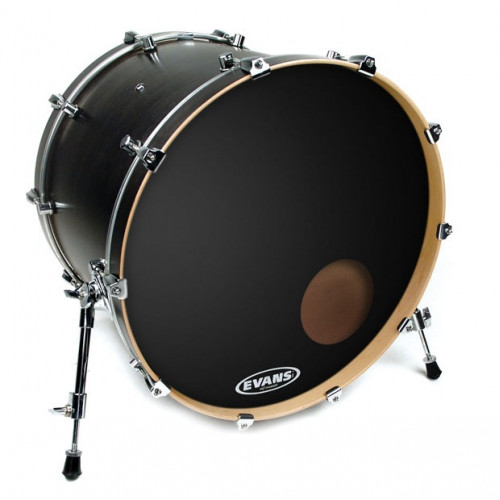 BD22RB EQ3 Resonant Пластик для бас-барабана 22", резонансный, черный, Evans BD22RB EQ3 Resonant Пластик для бас-барабана 22", резонансный, черный, Evans