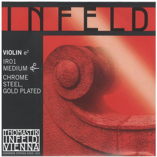 IR01 Infeld Red Отдельная струна E/Ми для скрипки размером 4/4, среднее натяжение, Thomastik