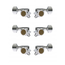 SG381-MGT-07-C-L3+R3 Колки для гитары 3+3, локовые, хром, Gotoh SG381-MGT-07-C-L3+R3 Колки для гитары 3+3, локовые, хром, Gotoh