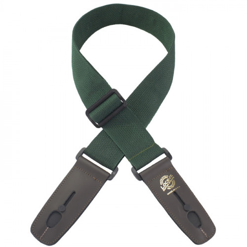 LIS-007-P2-DGRN/BRN Ремень для гитары с блокировкой, тёмно-зелёный, Lock-It Straps, D'Andrea LIS-007-P2-DGRN/BRN Ремень для гитары с блокировкой, тёмно-зелёный, Lock-It Straps, D'Andrea