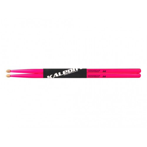 7KLHBPK5A Pink 5A Барабанные палочки, граб, флуоресцентные розовые, Kaledin Drumsticks