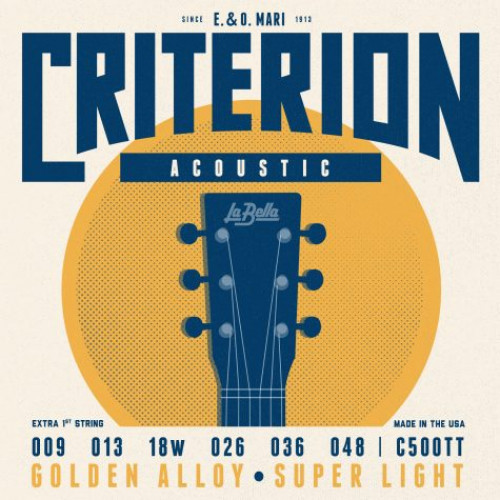 C500TT Criterion Комплект струн для акустической гитары 009-048 La Bella C500TT Criterion Комплект струн для акустической гитары 009-048 La Bella