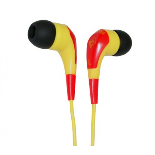 JB-Three-YR JB Series Наушники внутриканальные, желтo-красные, Fischer Audio