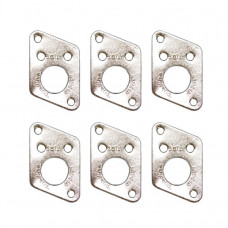 PRT-952-217-C0 Ratio InvisoMatch Пластины для колков, F Style, 6шт, хром, GraphTech PRT-952-217-C0 Ratio InvisoMatch Пластины для колков, F Style, 6шт, хром, GraphTech