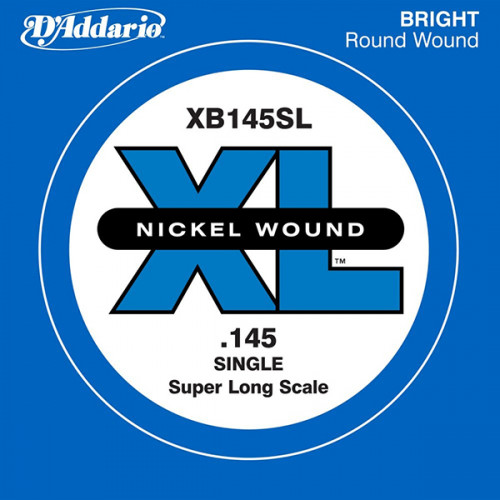 XB145SL Nickel Wound Отдельная струна для бас-гитары, никелированная, .145, S.Long Scale, D'Addario XB145SL Nickel Wound Отдельная струна для бас-гитары, никелированная, .145, S.Long Scale, D'Addario