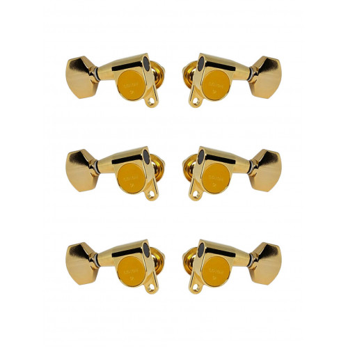 SG360-07-GG-L3+R3 Колки для гитары 3+3, золото, Gotoh
