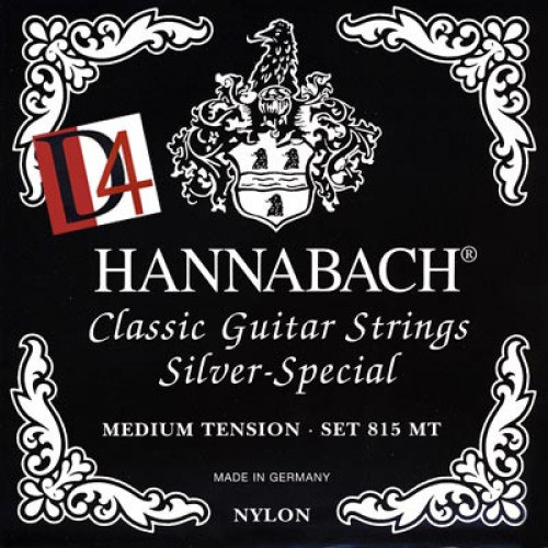815MTDURABLE Black SILVER SPECIAL Комплект струн для классической гитары, посеребр,ср/нат, Hannabach 815MTDURABLE Black SILVER SPECIAL Комплект струн для классической гитары, посеребр,ср/нат, Hannabach